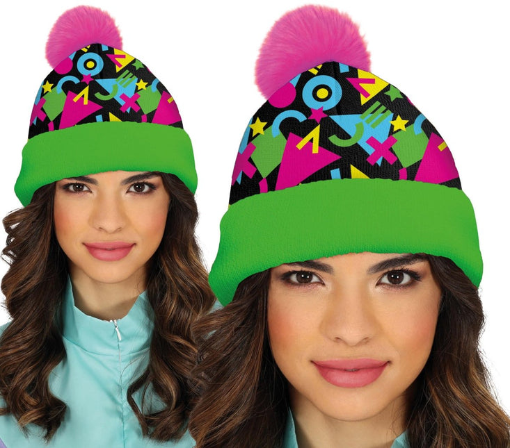 Neon 80S Muts Groen Roze van Fiestas Guirca koop je bij Partywinkel