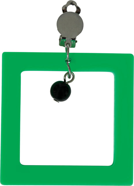 Neon 80S Oorbellen Groen Roze van Fiestas Guirca koop je bij Partywinkel