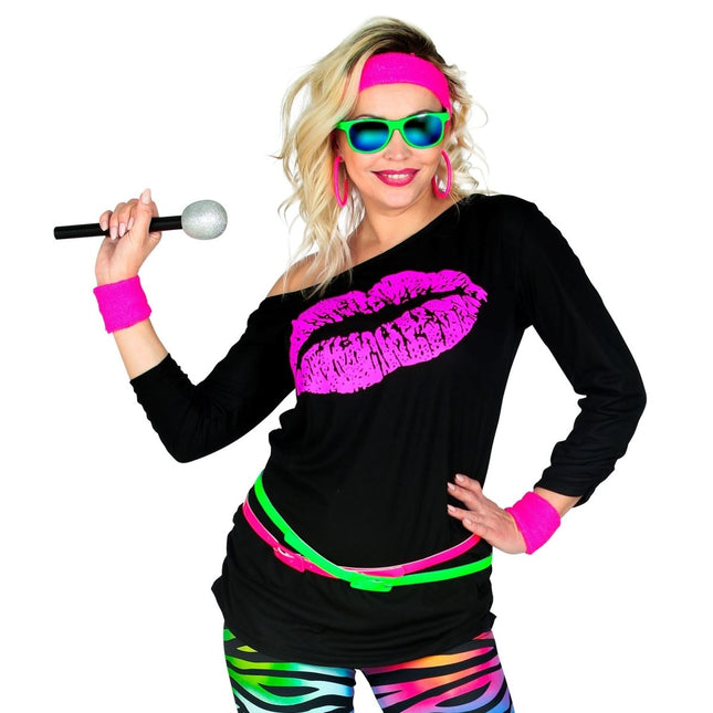 Neon 80S Shirt Dames van Widmann koop je bij Partywinkel