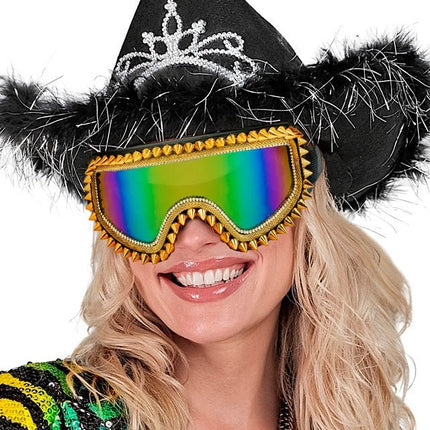 Neon 80S Skibril Holografisch van Widmann koop je bij Partywinkel