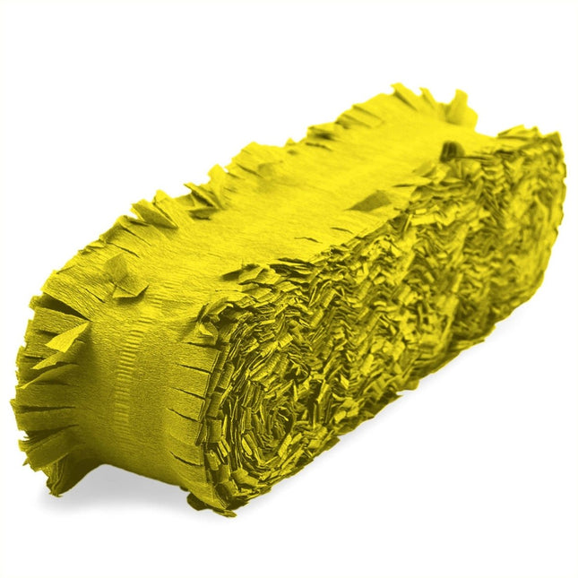 Neon geel Crepe Papier Slinger - 18 meter van Folat koop je bij Partywinkel