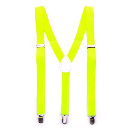 Neon Gele Bretels Effen van VDV Benefit koop je bij Partywinkel