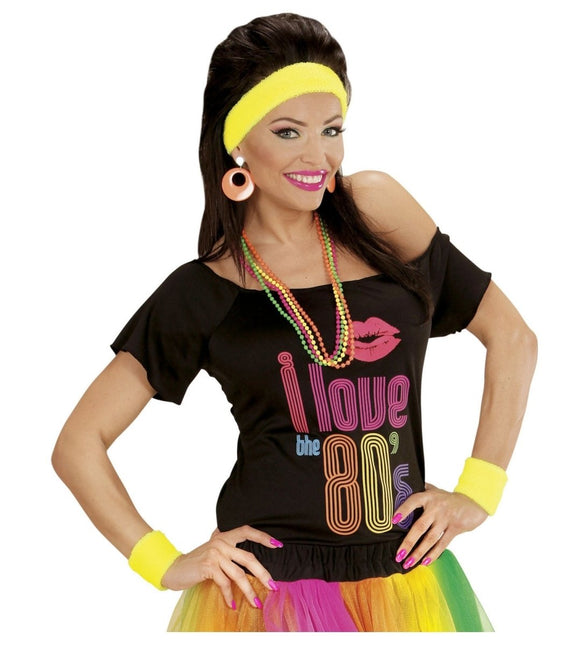 Neon Gele Zweetbandjes 2 delig van Widmann koop je bij Partywinkel