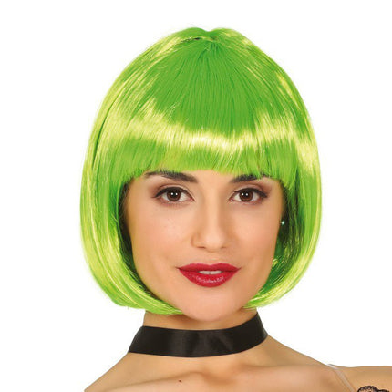 Neon Groene Bob van Fiestas Guirca koop je bij Partywinkel