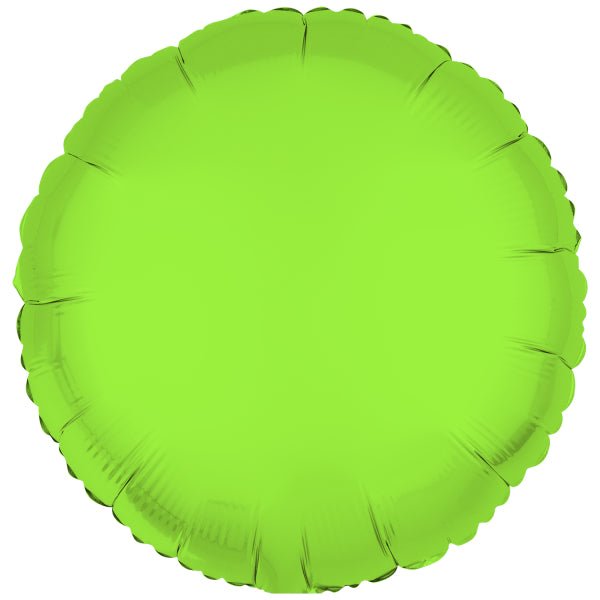 Neon Groene Helium Ballon Rond Leeg 43cm van Riethmueller koop je bij Partywinkel