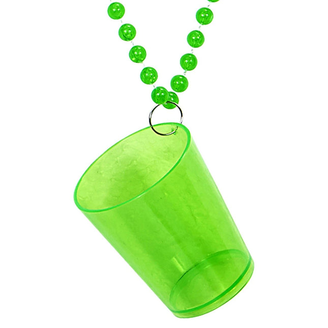 Neon Groene Ketting Shotglas van Widmann koop je bij Partywinkel