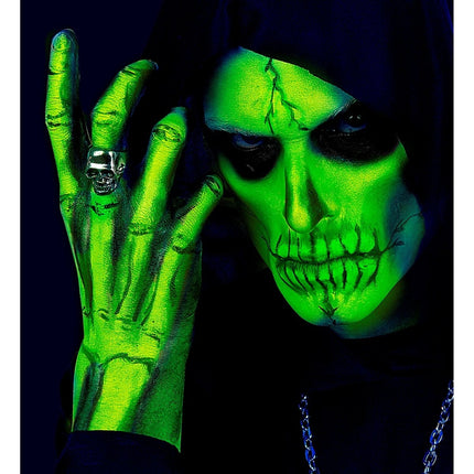 Neon Groene Schmink Glow In The Dark 30ml van Widmann koop je bij Partywinkel