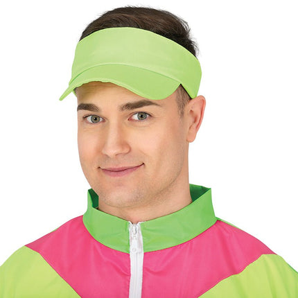 Neon Groene Zonneklep van Fiestas Guirca koop je bij Partywinkel
