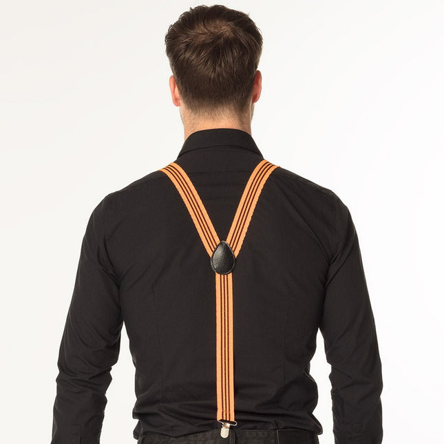 Neon Oranje Bretels Ruches van Boland koop je bij Partywinkel