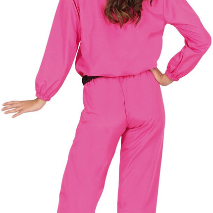 Neon Roze Trainingspak Fout Dames 2 delig van Fiestas Guirca koop je bij Partywinkel