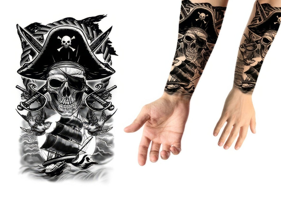 Nep Tattoo Piraten 30cm van Fiestas Guirca koop je bij Partywinkel