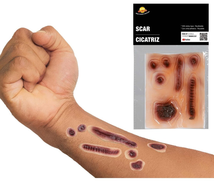 Nep Wond Litteken Set Deluxe 7st van Fiestas Guirca koop je bij Partywinkel