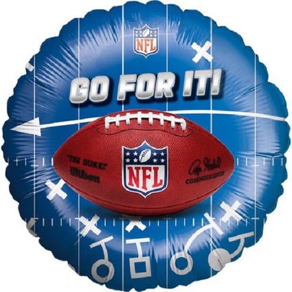 NFL Helium Ballon Blauw Rood Leeg 45cm van VDV Benefit koop je bij Partywinkel