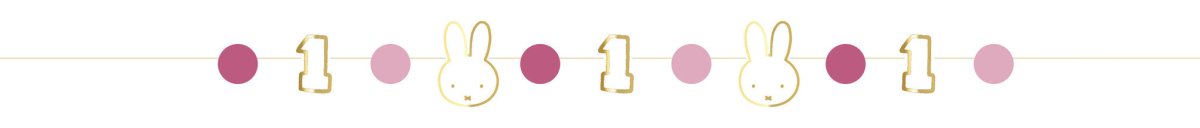 Nijntje Slinger1 Jaar Roze 80cm van Haza Witbaard koop je bij Partywinkel