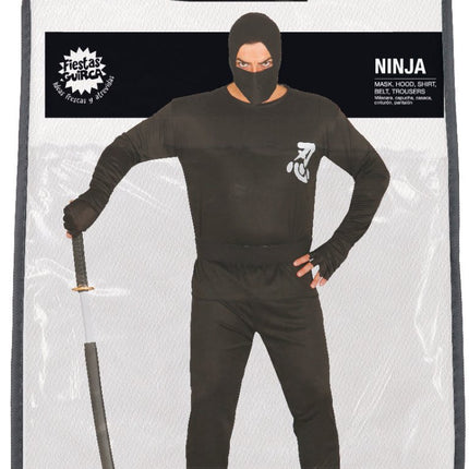 Ninja Kostuum Heren Zwart L van Fiestas Guirca koop je bij Partywinkel