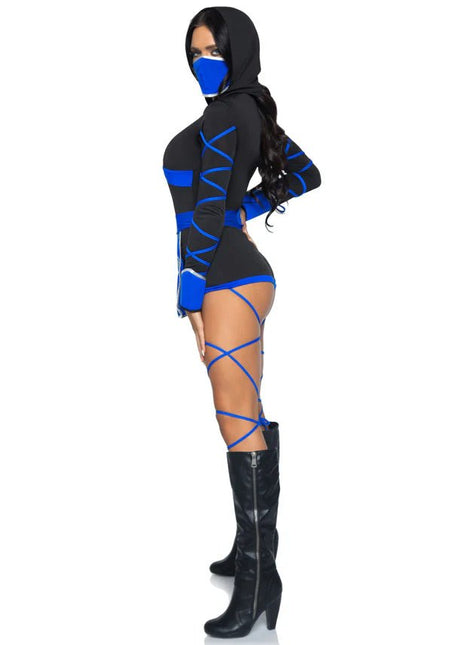 Ninja Pak Blauw Dames Bodysuit Leg Avenue van Leg Avenue koop je bij Partywinkel