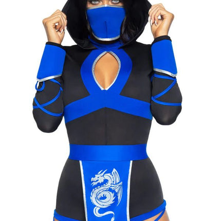 Ninja Pak Blauw Dames Bodysuit Leg Avenue van Leg Avenue koop je bij Partywinkel