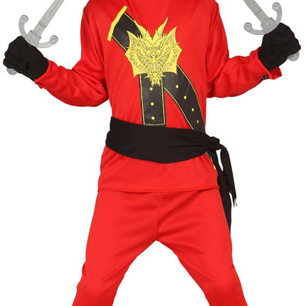 Ninja Pak Jumpsuit Kind Rood van Fiestas Guirca koop je bij Partywinkel