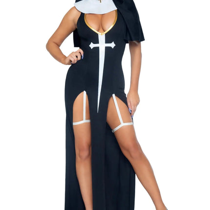 Non Kostuum Zwart Wit Dames Leg Avenue van Leg Avenue koop je bij Partywinkel