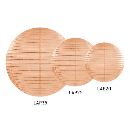 Nude Lampion Rond 35cm van Partydeco koop je bij Partywinkel
