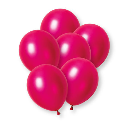 Fuchsiafärgade pärlballonger, 30 cm, 50 st