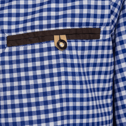 Oktoberfest Blouse Blauw Wit van Tannhauser koop je bij Partywinkel
