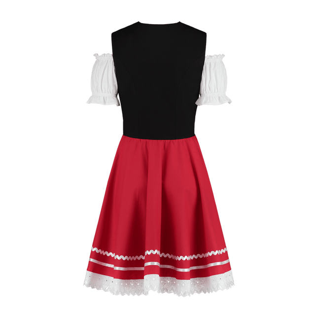Oktoberfest Dirndl Jurk Oktoberfest Rood Wit Dames 2 Delig van Haus Huberts koop je bij Partywinkel