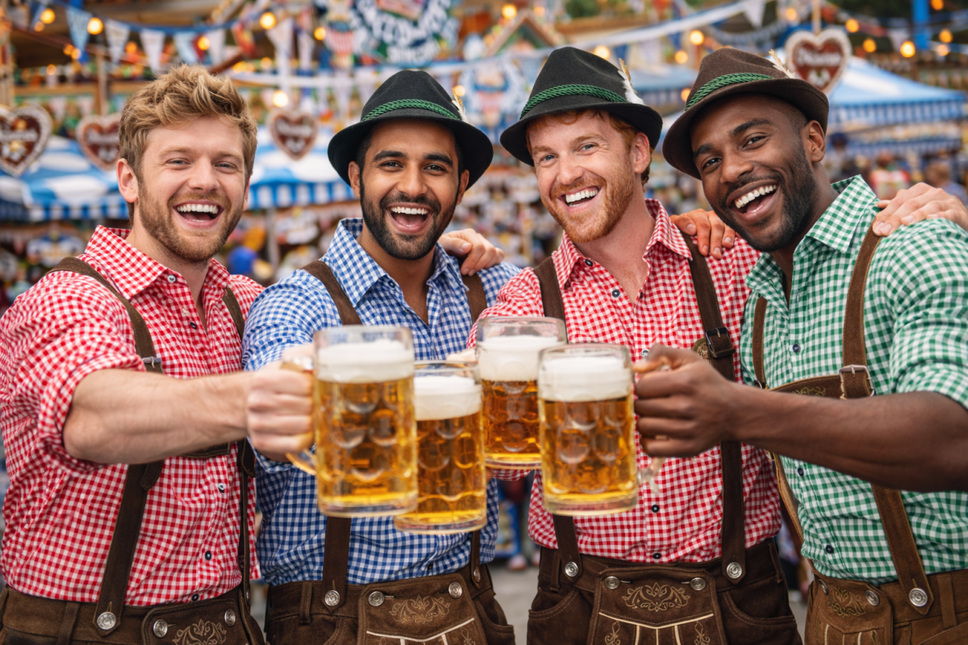 Oktoberfest Hoed Bruin van Partychimp koop je bij Partywinkel