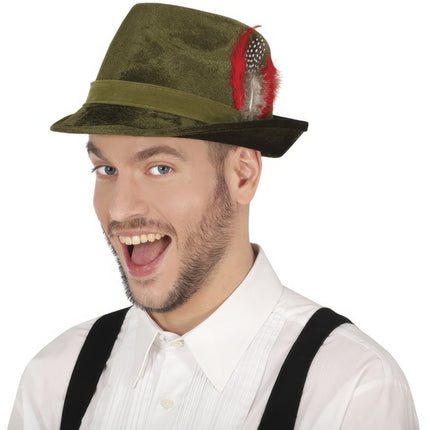 Oktoberfest Hoed Tiroler Veer van Fiestas Guirca koop je bij Partywinkel