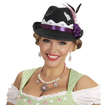 Oktoberfest Hoed Tiroler Zwart van Widmann koop je bij Partywinkel
