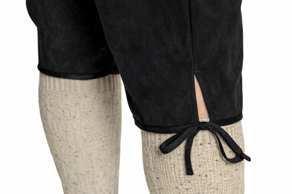 Oktoberfest Lederhose Zwart Lang van Partychimp koop je bij Partywinkel
