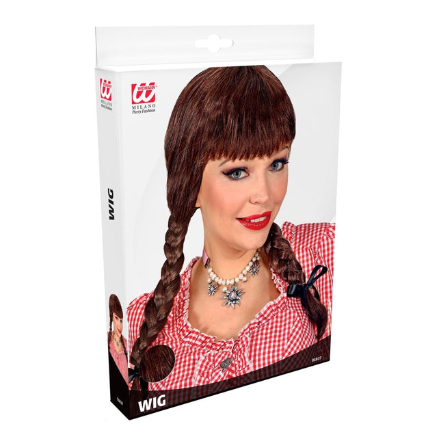 Oktoberfest Pruik Bruin van Widmann koop je bij Partywinkel