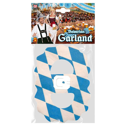 Oktoberfest Slinger Blauw Wit Brandvertragend 3,5m van Widmann koop je bij Partywinkel