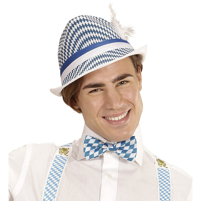 Oktoberfest Strik Blauw Wit van Widmann koop je bij Partywinkel