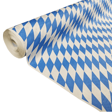 Oktoberfest Tafelkleed Blauw Wit Geruit 8m van WeFiesta koop je bij Partywinkel