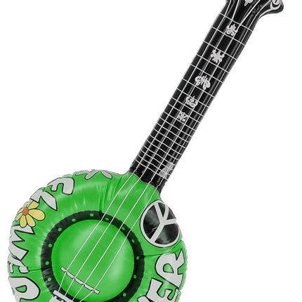 Opblaasbare Flower Power Mandoline, 86 cm van Smiffys koop je bij Partywinkel