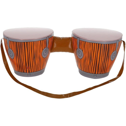 Opblaasbare Hippie Bongo Drums met Schouderband van Smiffys koop je bij Partywinkel