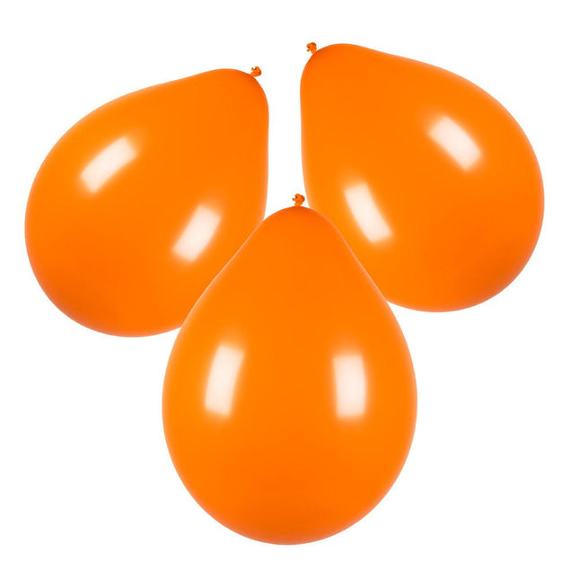 Oranje Ballonnen Latex 30cm 10st van Boland koop je bij Partywinkel