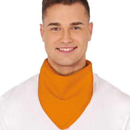 Oranje Bandana 54cm van Fiestas Guirca koop je bij Partywinkel