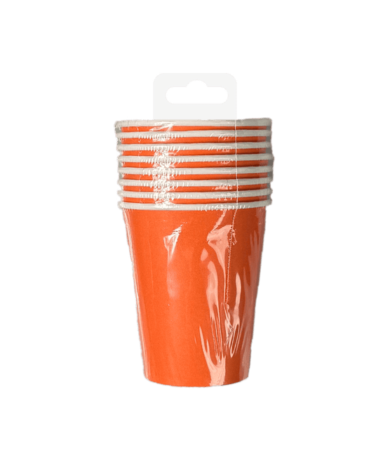 Oranje Bekers 7cm 8st van Paper Dreams koop je bij Partywinkel