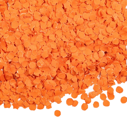 Oranje Confetti 100gr van WeFiesta koop je bij Partywinkel