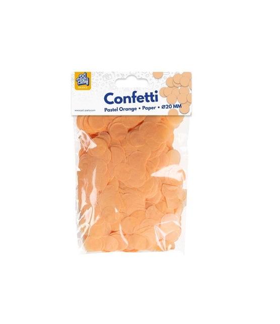 Oranje Confetti Pastel 50gr van Paper Dreams koop je bij Partywinkel