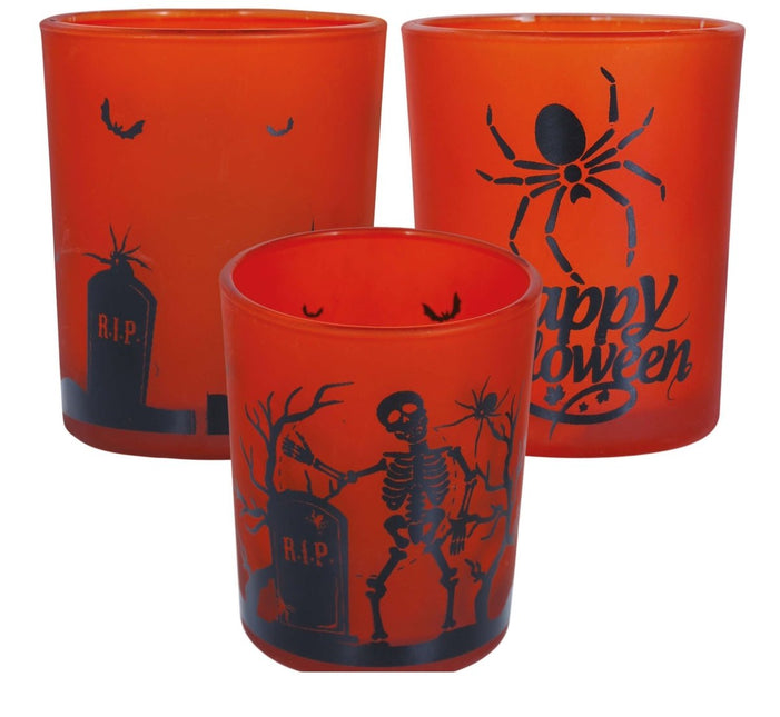 Oranje Halloween Bekers Happy Halloween van Fiestas Guirca koop je bij Partywinkel