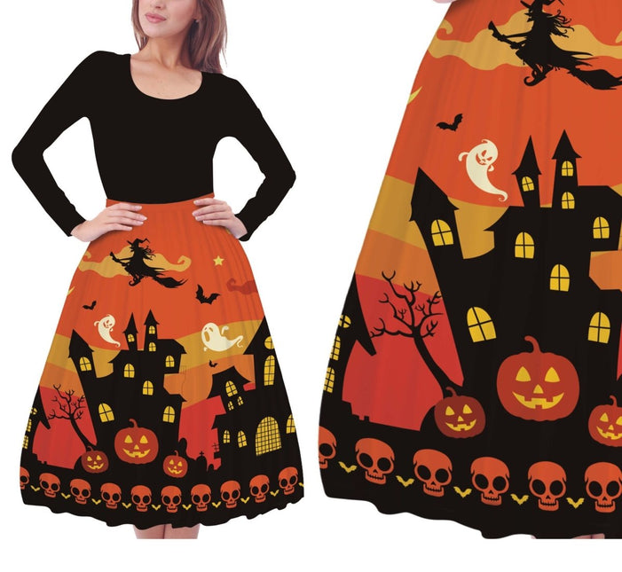 Oranje Halloween Rok van Fiestas Guirca koop je bij Partywinkel