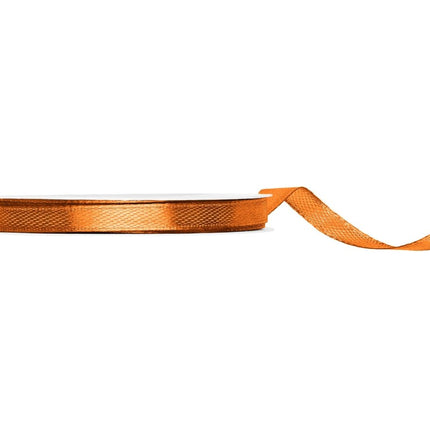 Oranje Lint 6Mm Satijn 25m van Partydeco koop je bij Partywinkel