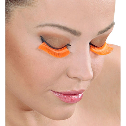 Oranje Nep Wimpers van Widmann koop je bij Partywinkel