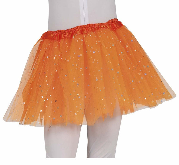 Oranje Tutu Sterren 30cm van Fiestas Guirca koop je bij Partywinkel