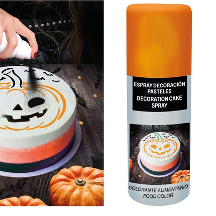 Oranje Voedingskleurstof Spray 100ml van Fiestas Guirca koop je bij Partywinkel