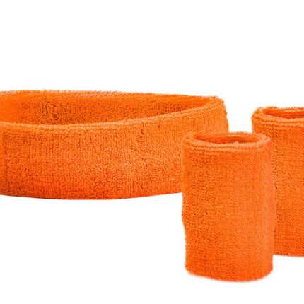 Oranje Zweetbandjes Set van Wilbers & Wilbers koop je bij Partywinkel
