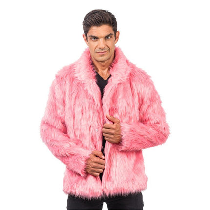 Oudroze Nepbontjas – Unisex van CHAKS koop je bij Partywinkel